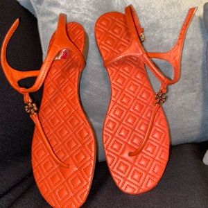 Tory Burch Strappy Sandals in Bright Samba
